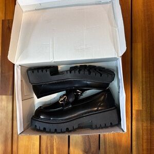 Black Chunky Loafers